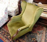 A William IV upholstered armchair