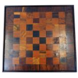 A c.1900 rosewood veneer chess table