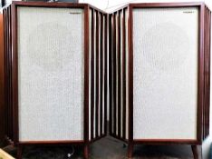 A pair of Tannoy York Corner 15” Monitor Reds spea