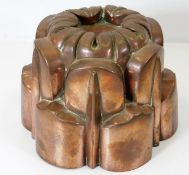 A Victorian copper jelly mould 4.375in high