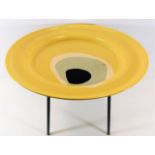 A retro 1960's enamel table in the manner of Terry