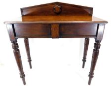 A 19thC. oak sideboard 32.25in W x 15.75in D x 36.