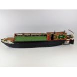 A scratch built model long boat 39.5in long x 8in