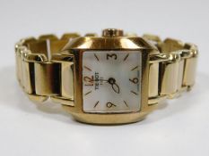 A ladies Tissot 1853 wrist watch with mother of pe