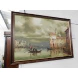 A Venetian oil on canvas signed I. Costello