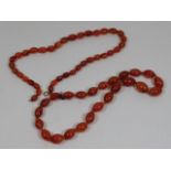 Two Victorian carnelian necklaces