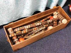 An early/mid 20thC. croquet set