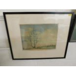 A framed lithograph after Alice Barnwell titled Th