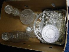 A small quantity of pressed glass