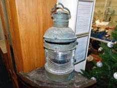 A galvanised ships lantern a/f