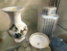A Chinese porcelain bowl made in Hong Kong for Lib