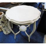 A later painted "shabby chic" Edwardian occasional