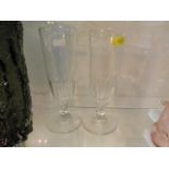 A pair of 19thC. ale glasses