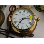 A brass ships style wall clock