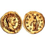 Philip I. AD 244-249. AV Aureus (20mm, 4.26 g, 11h). Rome mint. 1st emission, AD 244. IMP M IVL