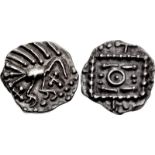 ANGLO-SAXON, Continental Sceattas. Circa 695/700-710/5. AR Sceatt (12mm, 1.11 g). Series E,