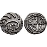 ANGLO-SAXON, Primary Sceattas. Circa 700-710. AR Sceatt (11.5mm, 1.20 g, 12h). Aethiliraed Series (