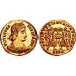 Constans. AD 337-350. AV Solidus (21mm, 4.50 g, 12h). Siscia mint. Struck AD 340-350. FL IVL CONS