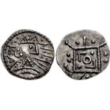 ANGLO-SAXON, Secondary Sceattas. Circa 710-765. AR Sceatt (12.5mm, 0.97 g). Series R5. Mint in