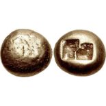 IONIA, Uncertain. Circa 650-600 BC. EL Trite – Third Stater (12mm, 4.63 g). Lydo-Milesian