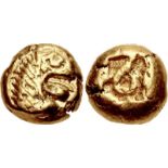 IONIA, Uncertain. Circa 600-550 BC. EL Hekte – Sixth Stater (8mm, 2.08 g). Uncertain standard.