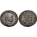 Martinian. Usurper, AD 324. Æ Follis (21mm, 3.03 g, 12h). Cyzicus mint, 2nd officina. IM C S MAR