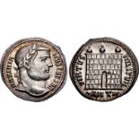 Galerius. As Caesar, AD 293-305. AR Argenteus (19mm, 3.37 g, 12h). Antioch mint, 8th officina. 4th