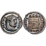 Galerius. AD 305-311. AR Argenteus (20mm, 3.46 g, 12h). Serdica mint, 5th officina. Struck AD 305-