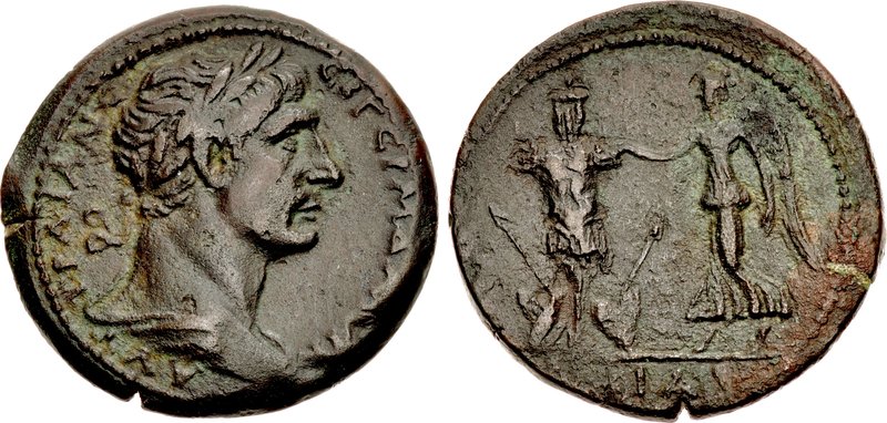 EGYPT, Alexandria. Trajan. AD 98-117. Æ Drachm (37mm, 25.81 g, 12h). Dated RY 11 (AD 107/108). AVT