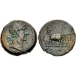 EGYPT, Alexandria. Trajan. AD 98-117. Æ Drachm (35mm, 31.25 g, 12h). Dated RY 11 (AD 107/108). AVT