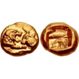 KINGS of LYDIA. Kroisos. Circa 564/53-550/39 BC. AV Twelfth Stater (6mm, 0.67 g). Light standard.