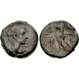 EGYPT, Alexandria. Augustus. 27 BC-AD 14. Æ Diobol – 80 Drachmai (27mm, 18.58 g, 12h). First series,