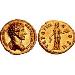 Marcus Aurelius. As Caesar, AD 139-161. AV Aureus (19mm, 7.07 g, 6h). Rome mint. Struck under