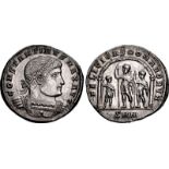 Constantine I, with Constantine II and Constantius II Caesars. AD 307/310-337. AR Miliarense (23.