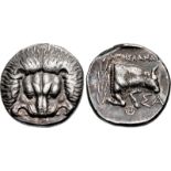 ISLANDS off IONIA, Samos. Circa 408/4-380/66 BC. AR Tetradrachm (24.5mm, 14.60 g, 12h).