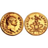 Titus. As Caesar, AD 69-79. AV Aureus (19mm, 7.20 g, 6h). Rome mint. Struck under Vespasian, AD