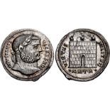 Constantius I. As Caesar, AD 293-305. AR Argenteus (20mm, 3.34 g, 12h). Antioch mint, 8th