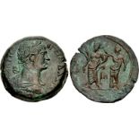 EGYPT, Alexandria. Trajan. AD 98-117. Æ Drachm (33mm, 21.28 g, 12h). Dated RY 18 (AD 114/115). [