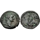 EGYPT, Alexandria. Domitian. AD 81-96. Æ Obol (18mm, 3.25 g, 12h). Dated RY 11 (AD 91/92). AVT