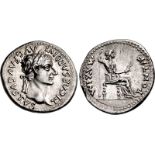 Tiberius. AD 14-37. AR Denarius (19mm, 3.66 g, 1h). “Tribute Penny” type. Lugdunum (Lyon) mint.