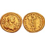 Diocletian. AD 284-305. AV Aureus (22.5mm, 5.20 g, 12h). Rome mint. VIRT VS DIOCLETIANI AVG,