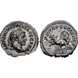 Caracalla. AD 198-217. AR Denarius (19mm, 3.32 g, 1h). Rome mint. Struck AD 217. ANTONINVS PIVS