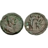 EGYPT, Alexandria. Trajan. AD 98-117. Æ Drachm (34mm, 19.59 g, 12h). Dated RY 16 (AD 112/113). AV