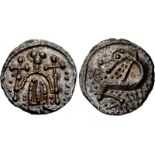 ANGLO-SAXON, Secondary Sceattas. Circa 720-735. AR Sceatt (12mm, 0.77 g, 1h). Series O, type 40.