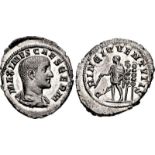 Maximus. Caesar, AD 235/6-238. AR Denarius (19mm, 3.58 g, 11h). Rome mint. 3rd emission of Maximinus