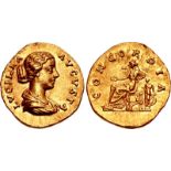 Lucilla. Augusta, AD 164-182. AV Aureus (19.5mm, 7.23 g, 12h). Rome mint. Struck under Aurelius