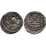 ANGLO-SAXON, Primary Sceattas. Circa 700-710. AR Sceatt (12mm, 1.08 g, 10h). SAROALDO Series (E),