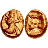PERSIA, Achaemenid Empire. temp. Artaxerxes II to Darios III. Circa 375-336 BC. AV Daric (13mm, 8.32