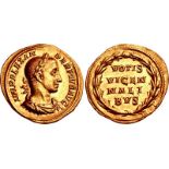 Severus Alexander. AD 222-235. AV Aureus (21mm, 6.35 g, 12h). Rome mint. 14th emission, AD 231.