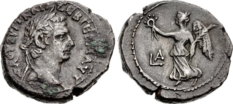 EGYPT, Alexandria. Vitellius. AD 69. BI Tetradrachm (27mm, 12.86 g, 12h). Dated RY 1 (AD 69). ΩΛΟΥ